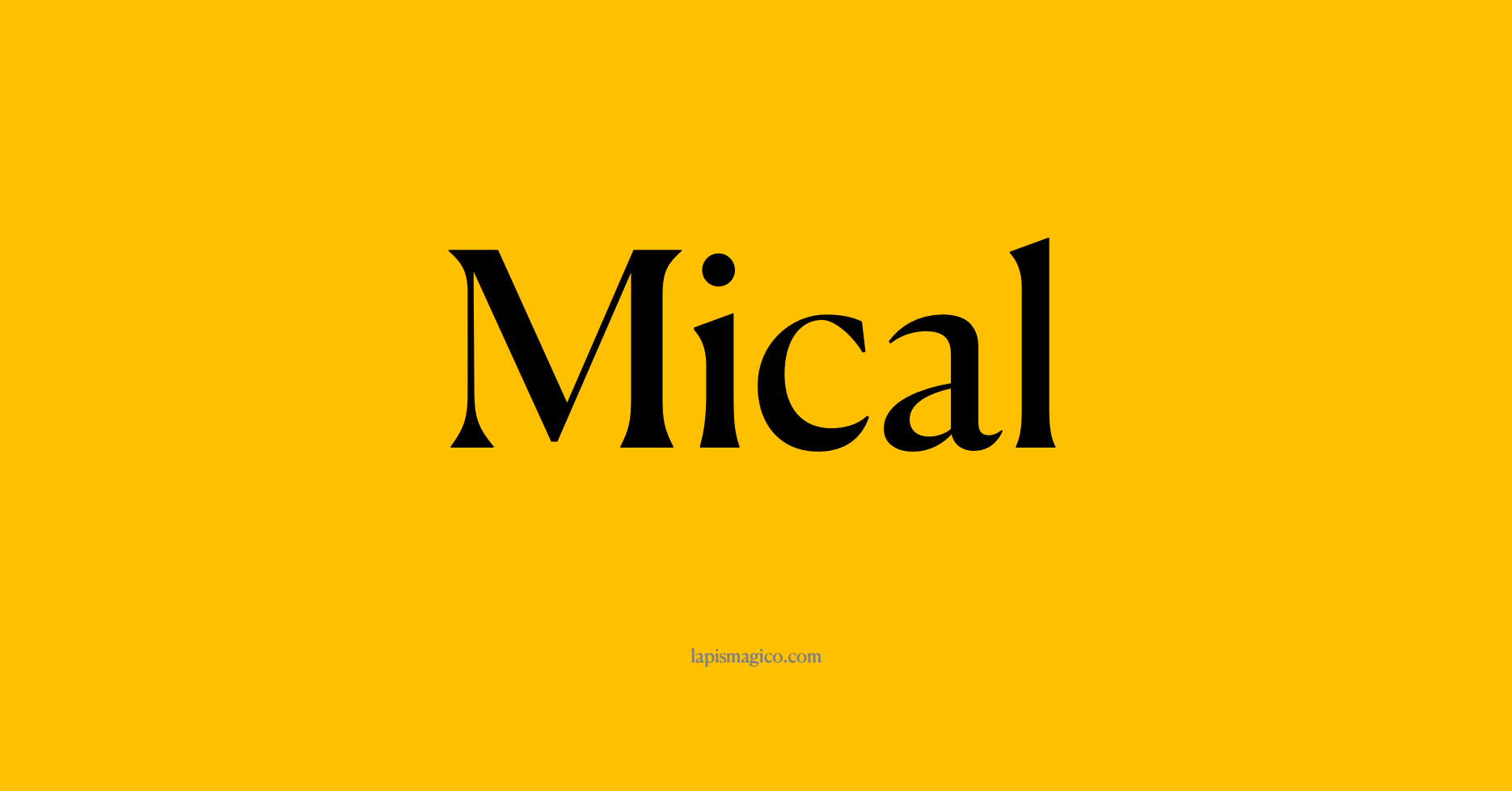 Nome Mical