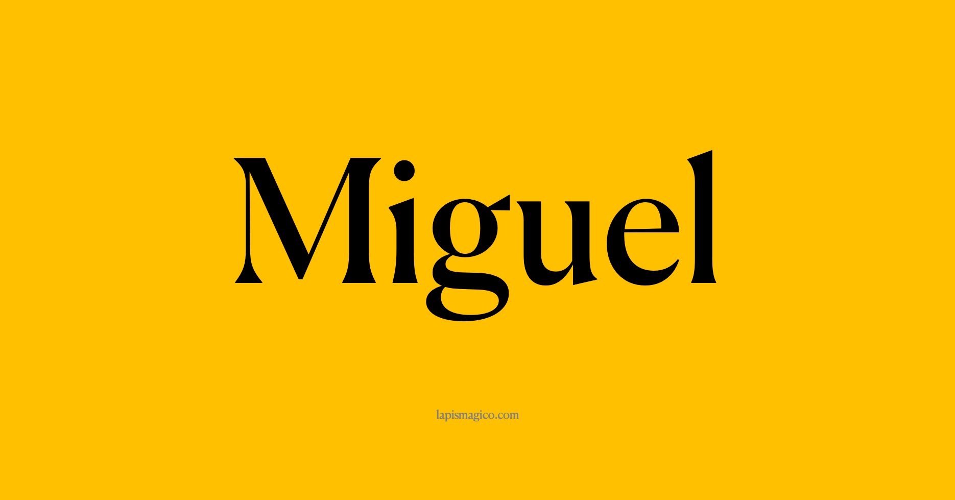 Nome Miguel