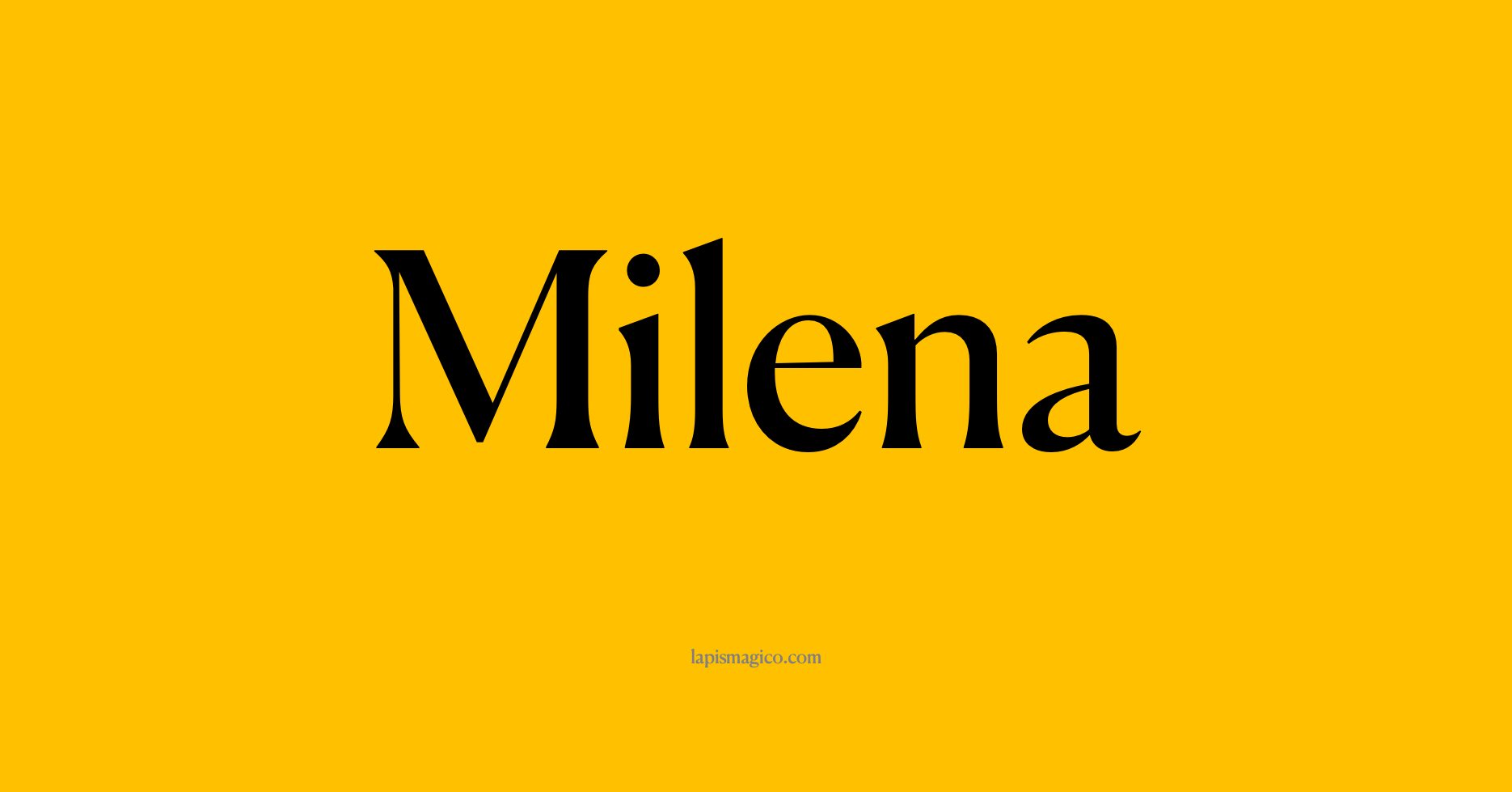 Nome Milena