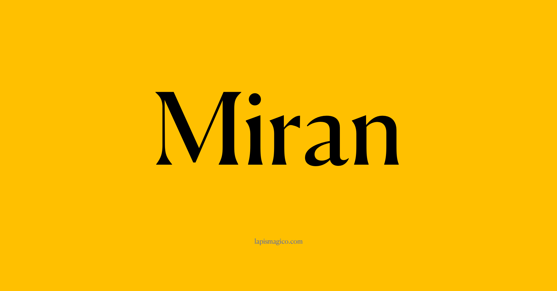 Nome Miran