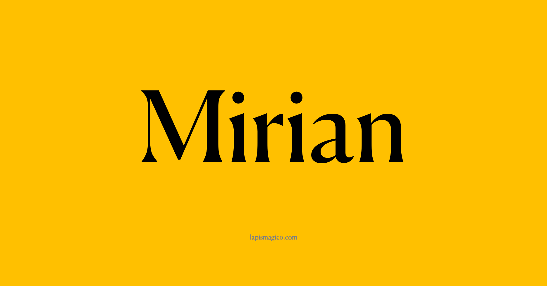 Nome Mirian