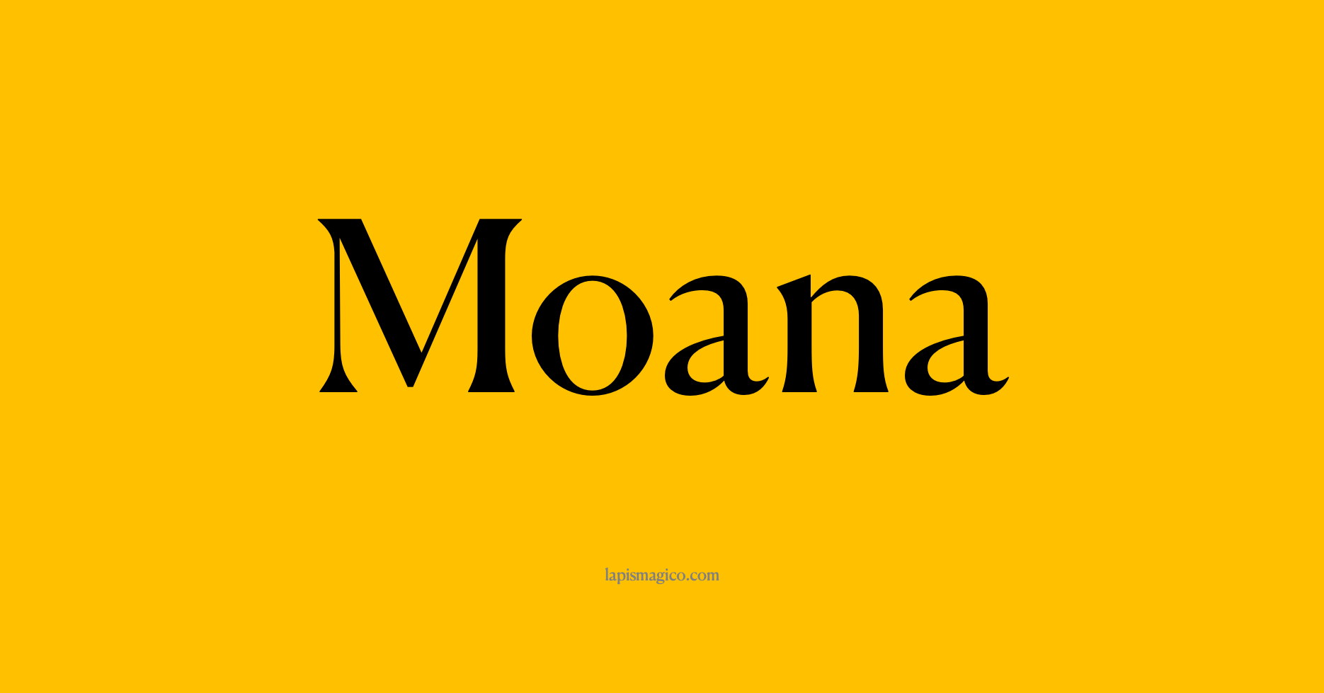 Nome Moana