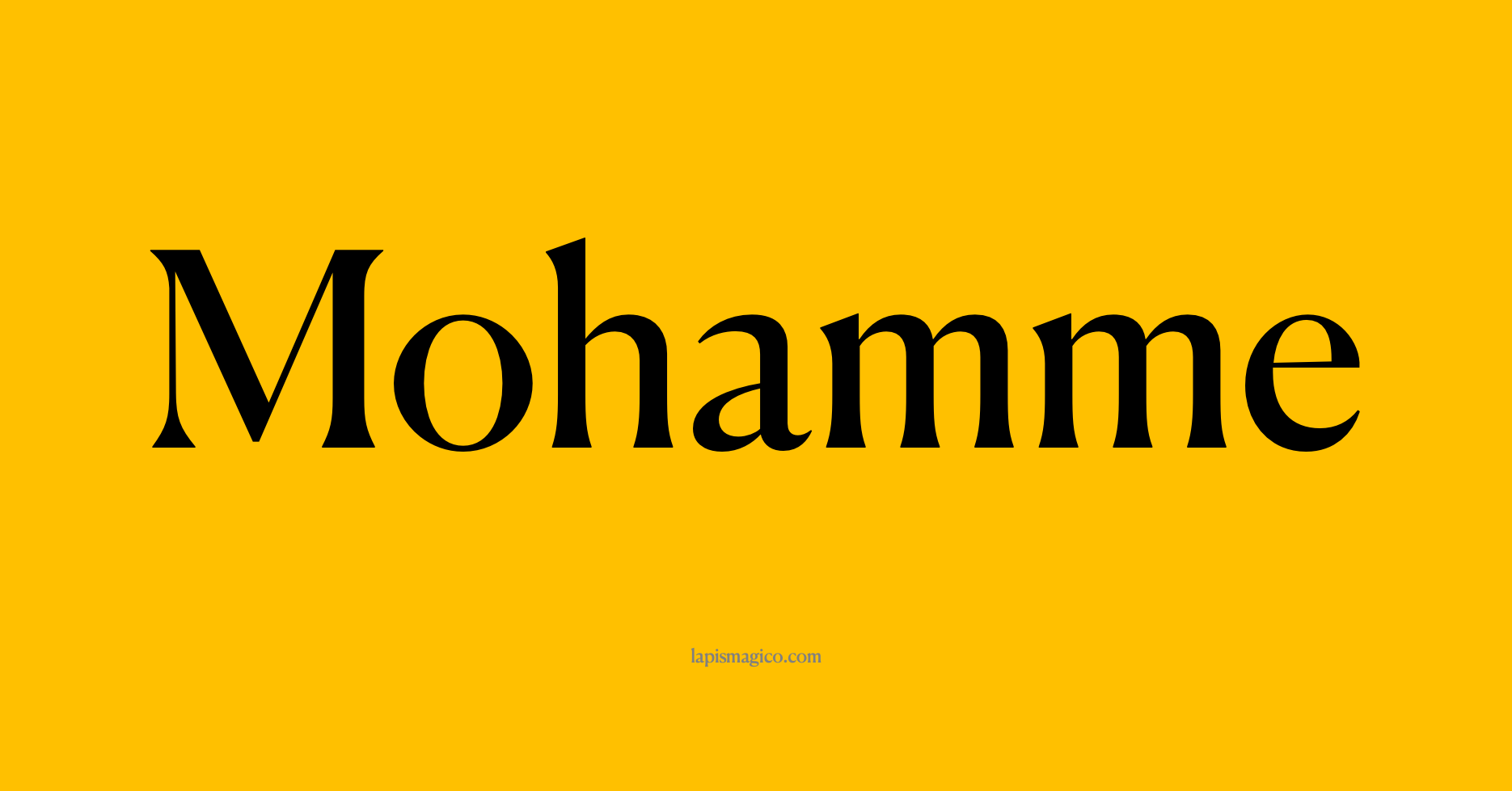 Nome Mohamme