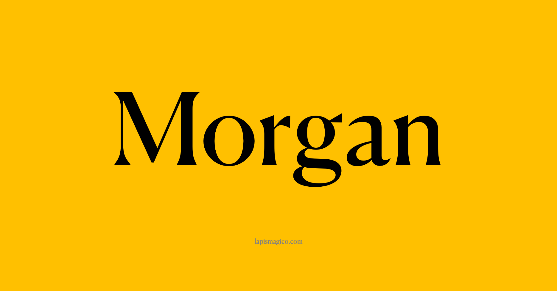 Nome Morgan