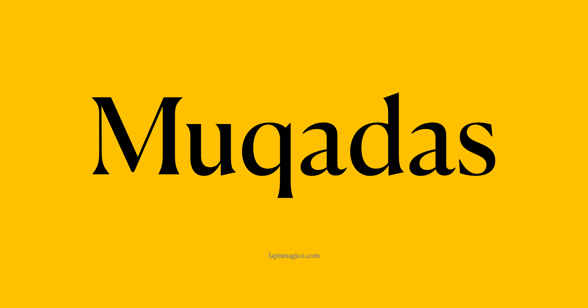 Nome Muqadas