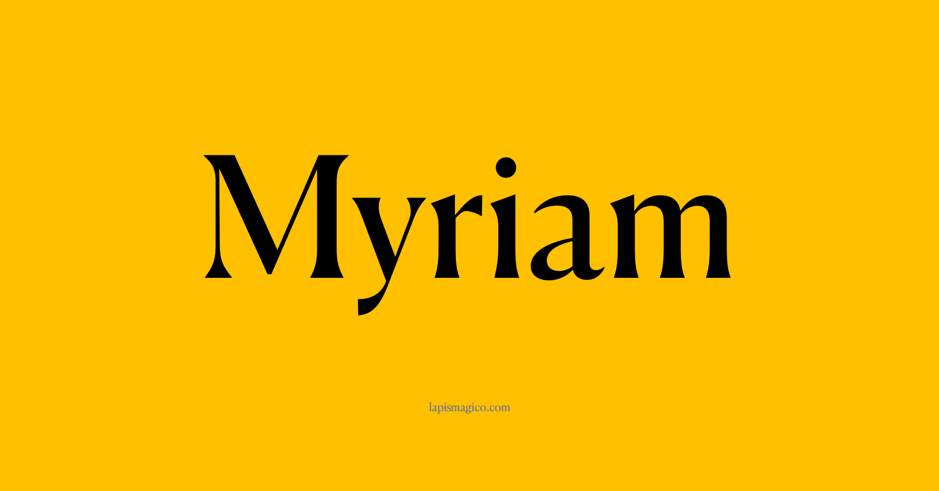 Nome Myriam
