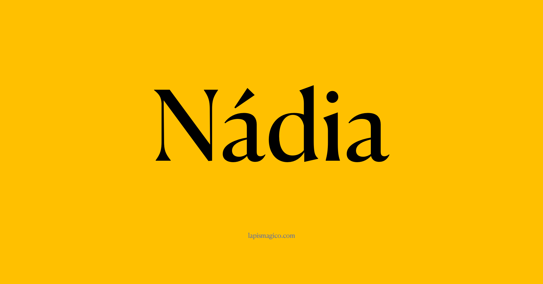 Nome Nádia