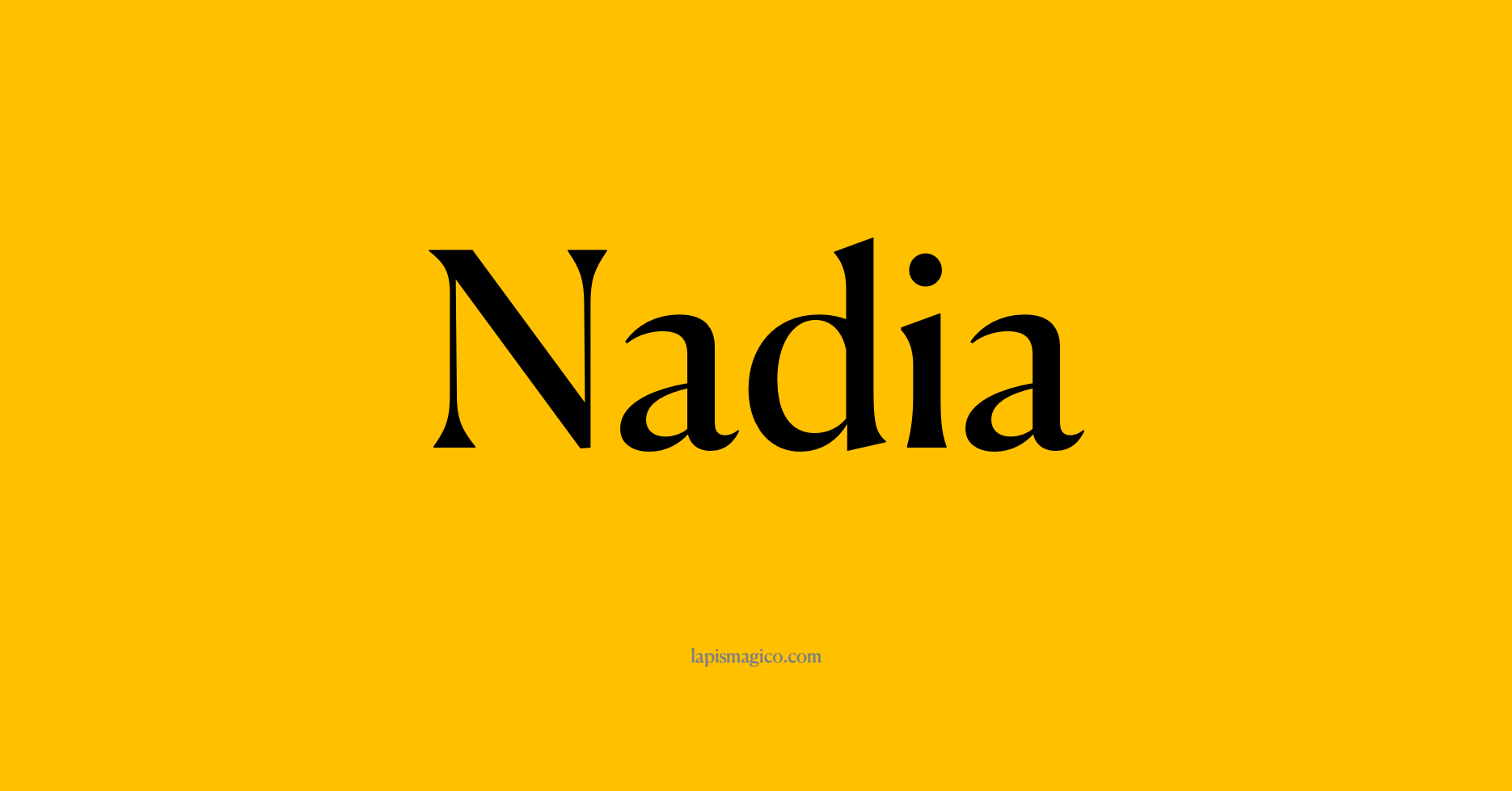 Nome Nadia