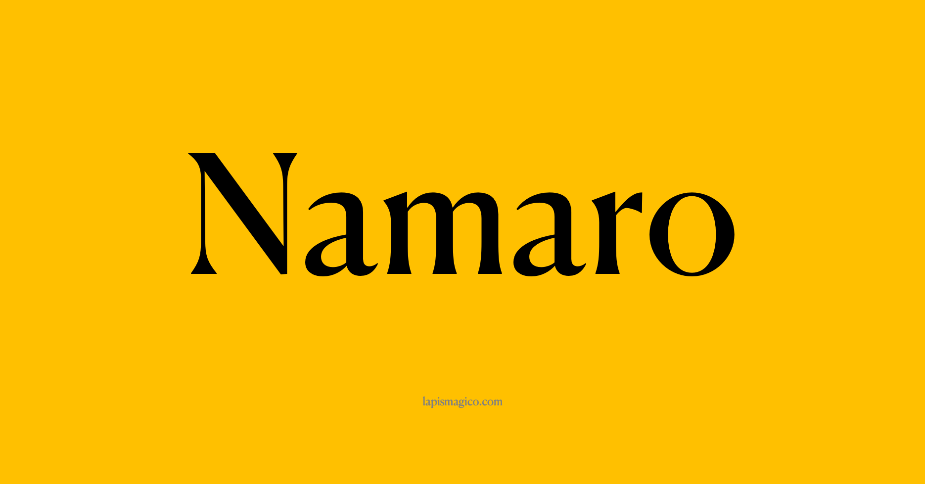 Nome Namaro