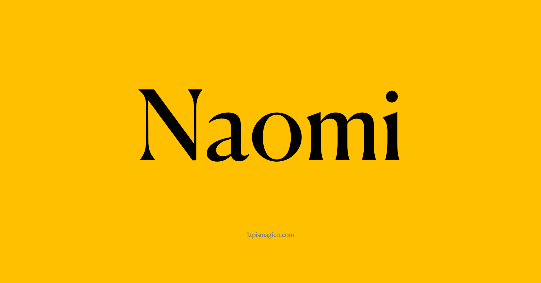 Nome Naomi