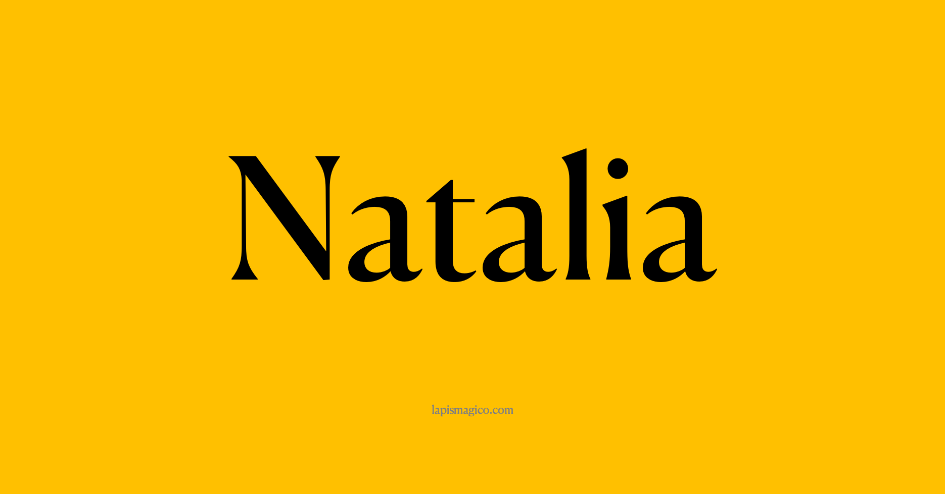 Nome Natalia