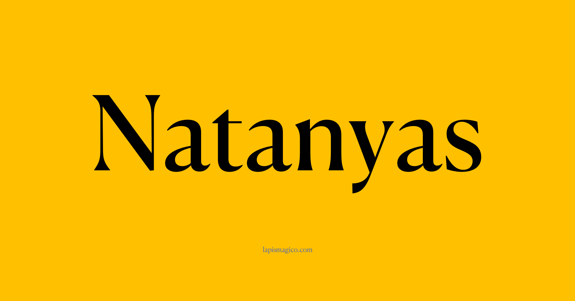 Nome Natanyas