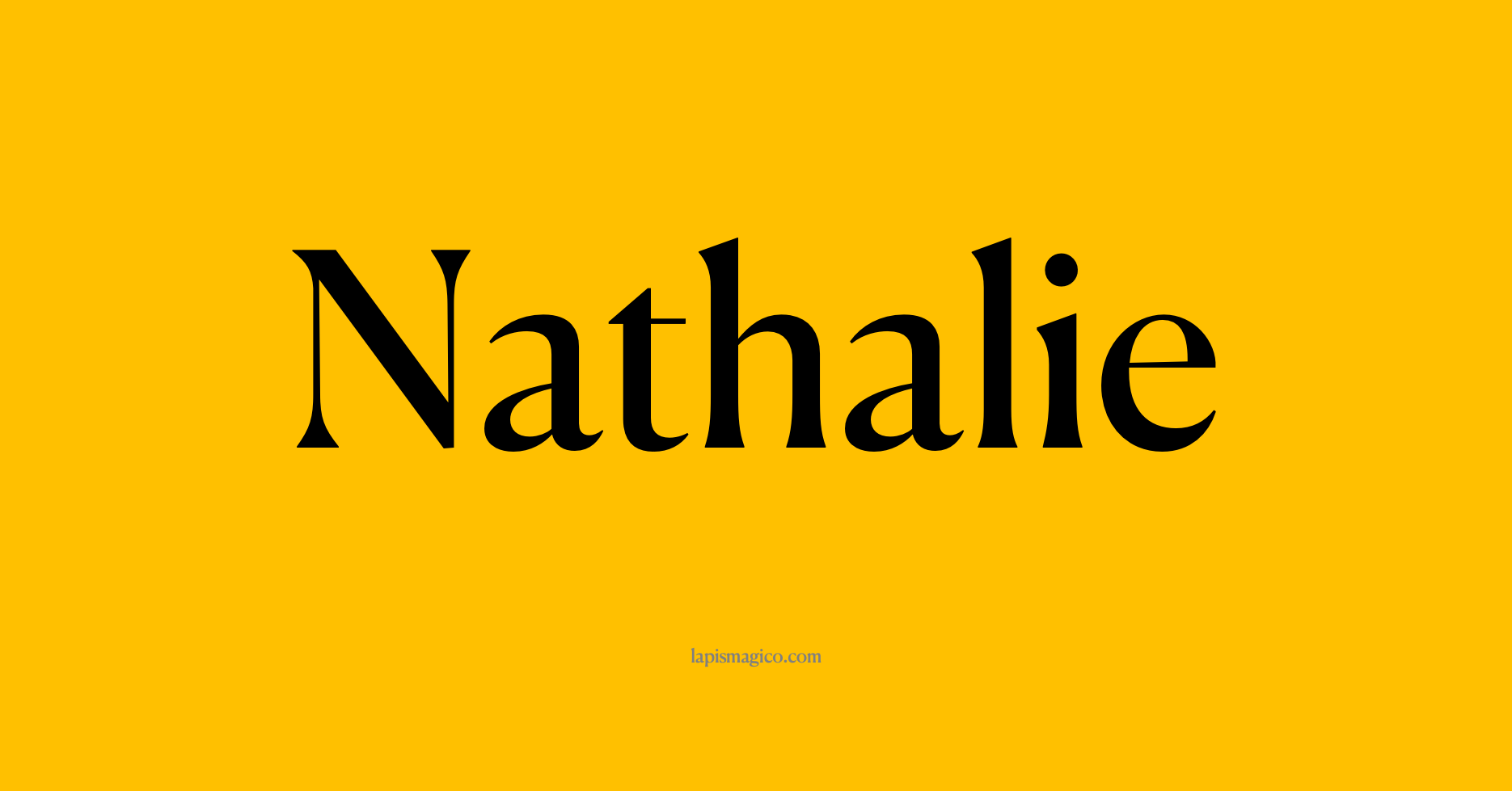 Nome Nathalie
