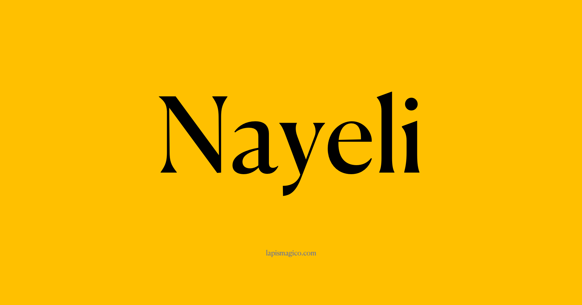 Nome Nayeli