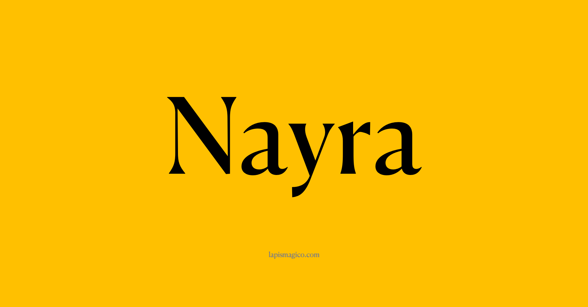 Nome Nayra