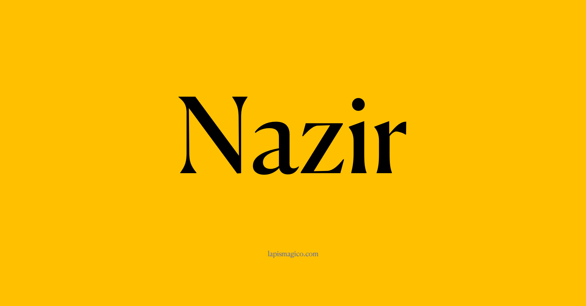 Nome Nazir