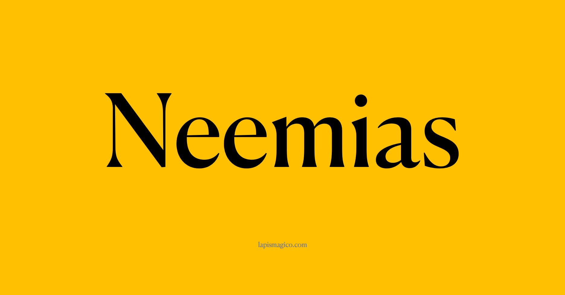 Nome Neemias