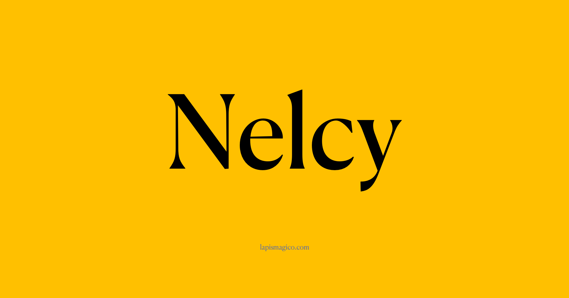 Nome Nelcy