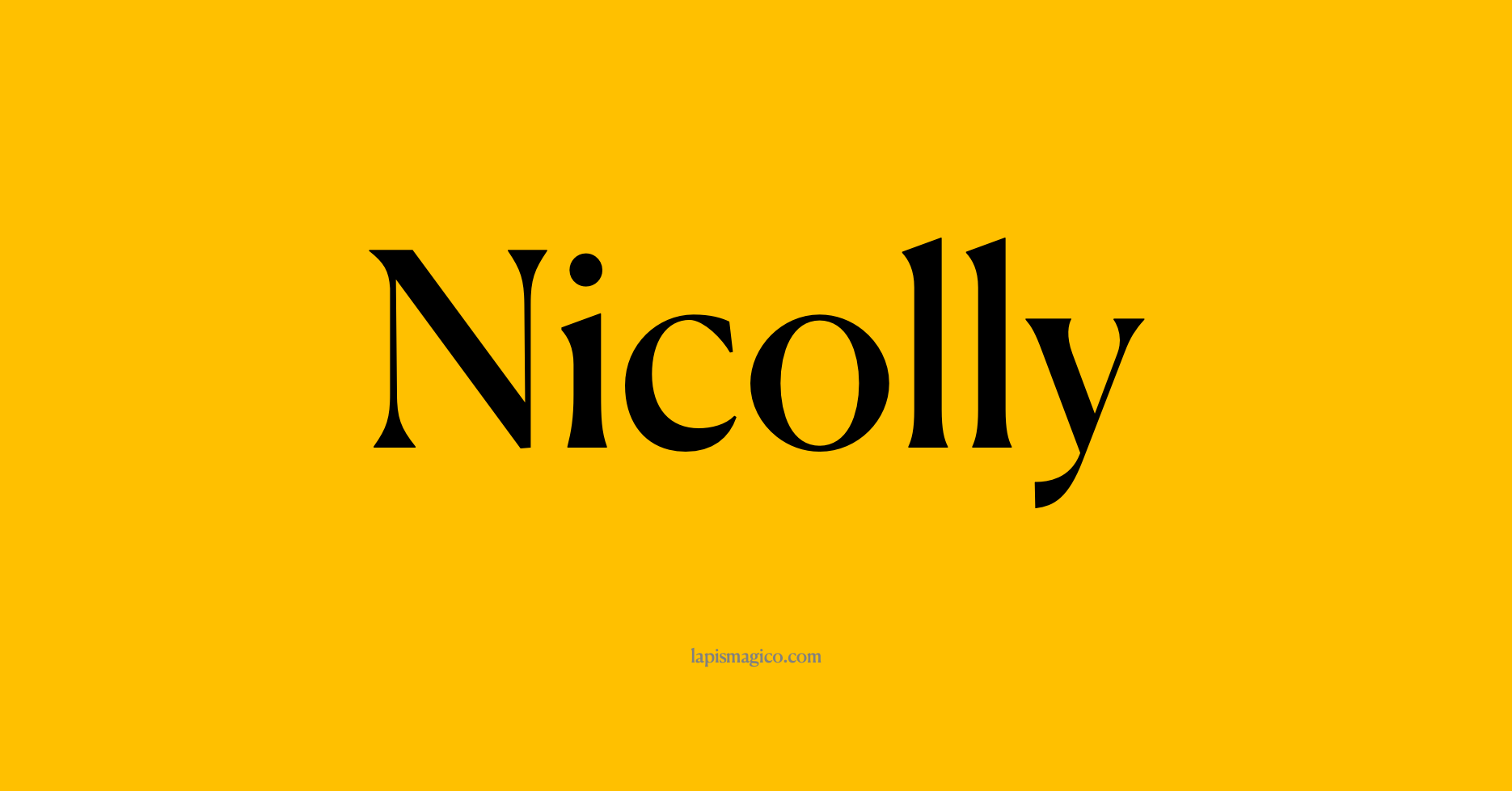 Nome Nicolly