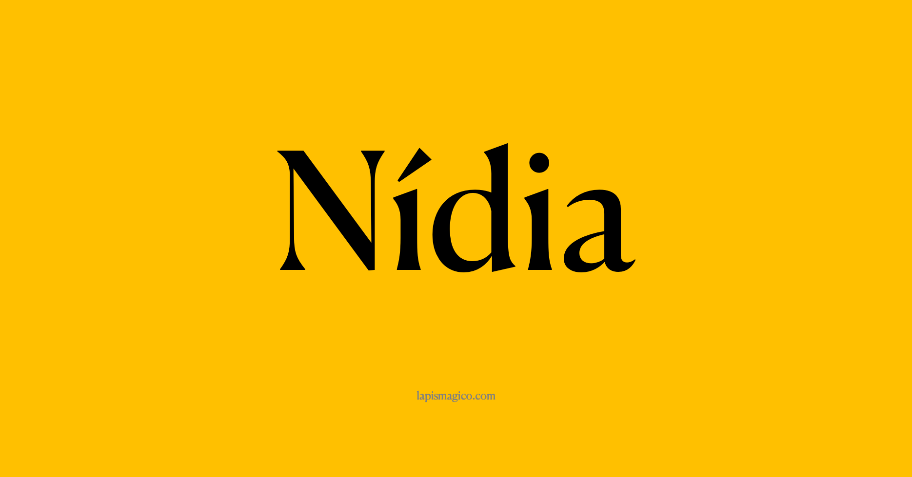 Nome Nídia