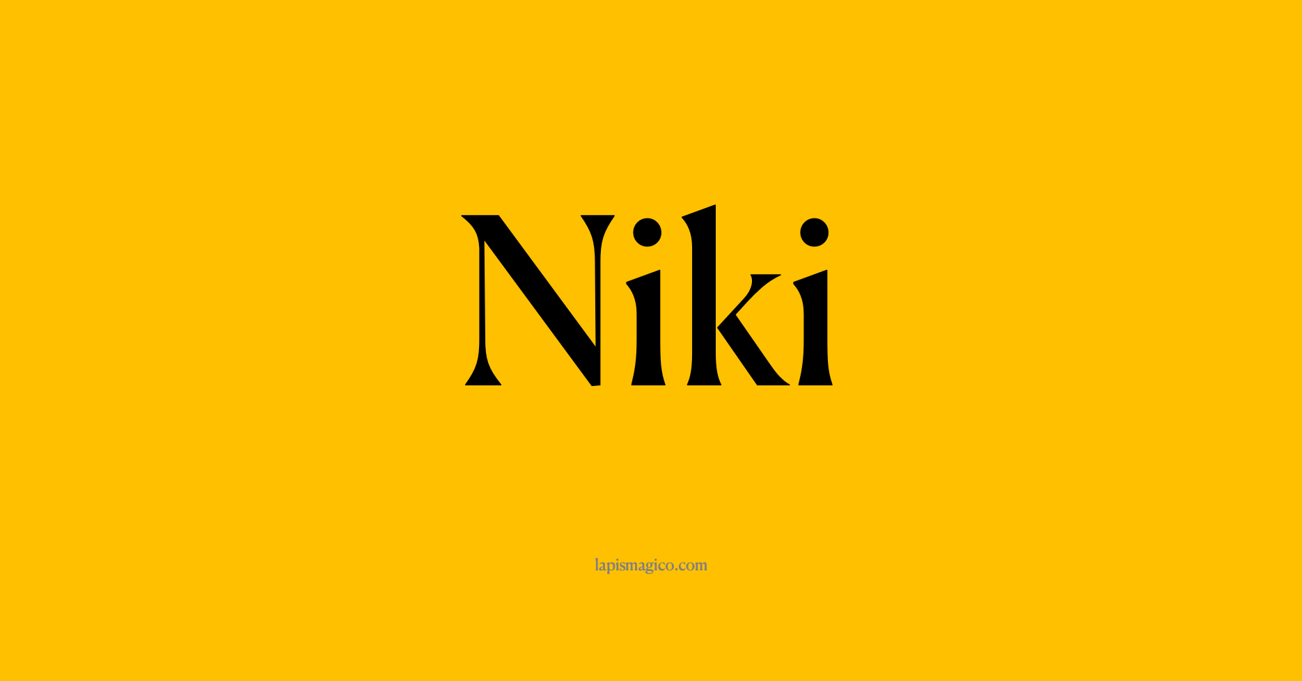 Nome Niki