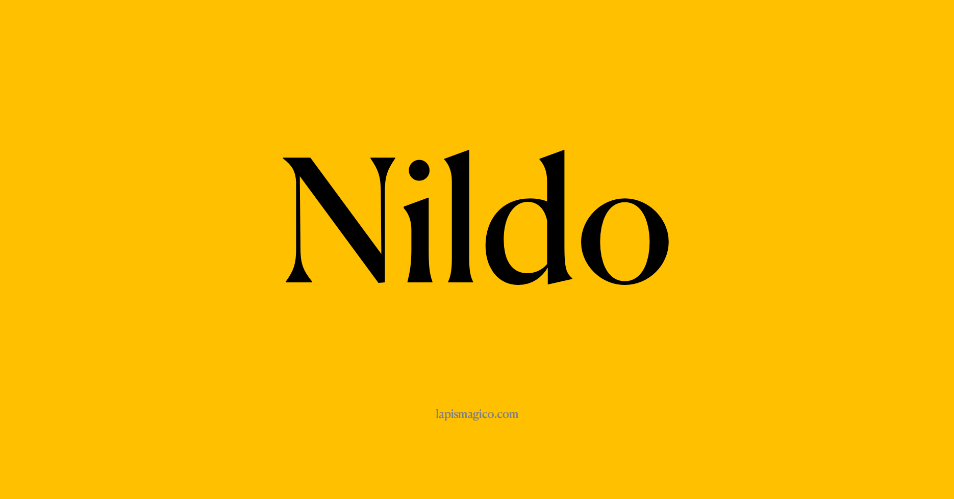 Nome Nildo