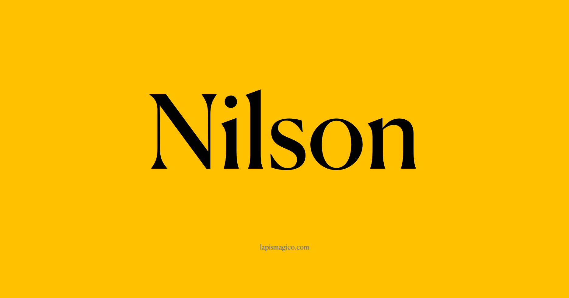 Nome Nilson