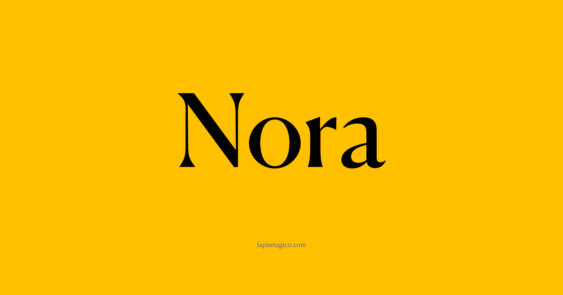 Nome Nora
