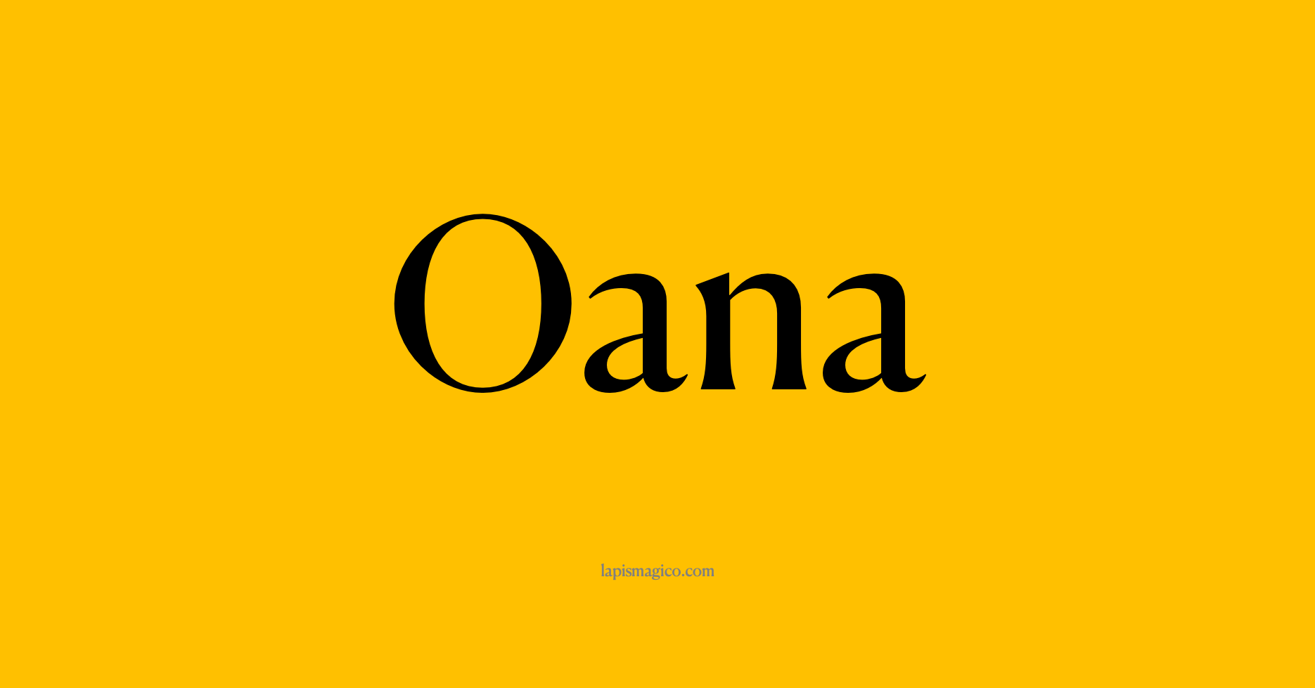Nome Oana