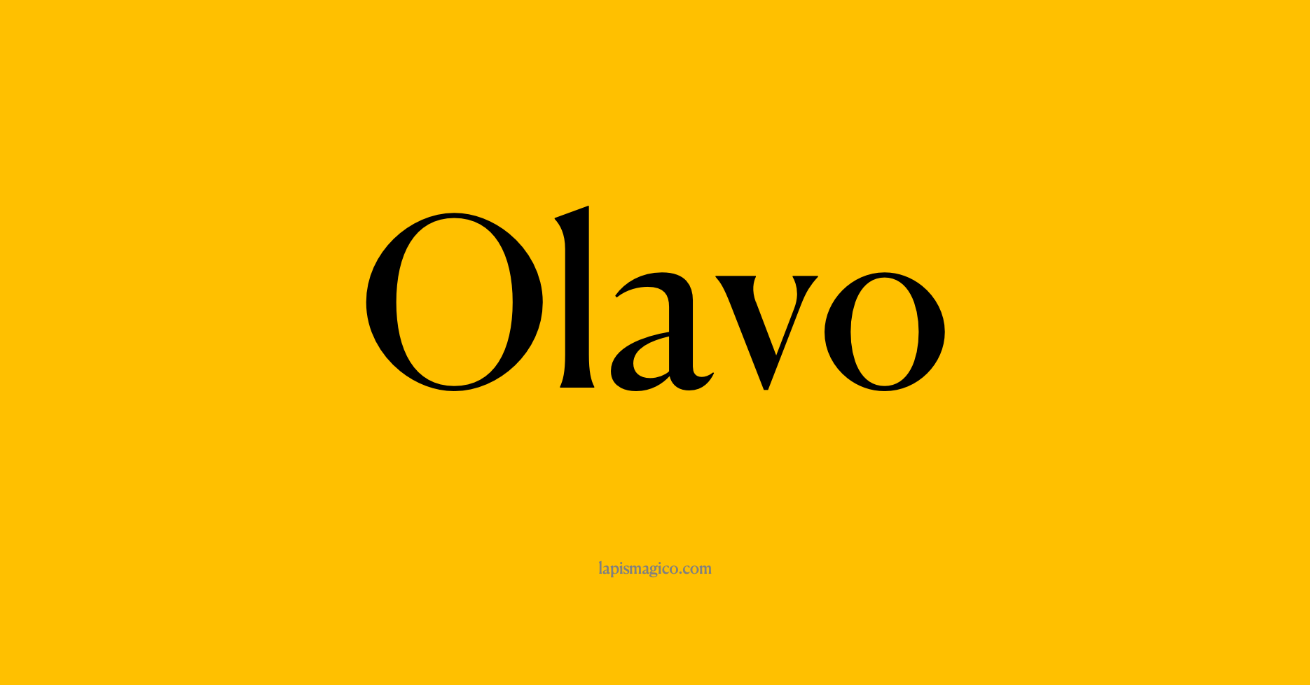 Nome Olavo