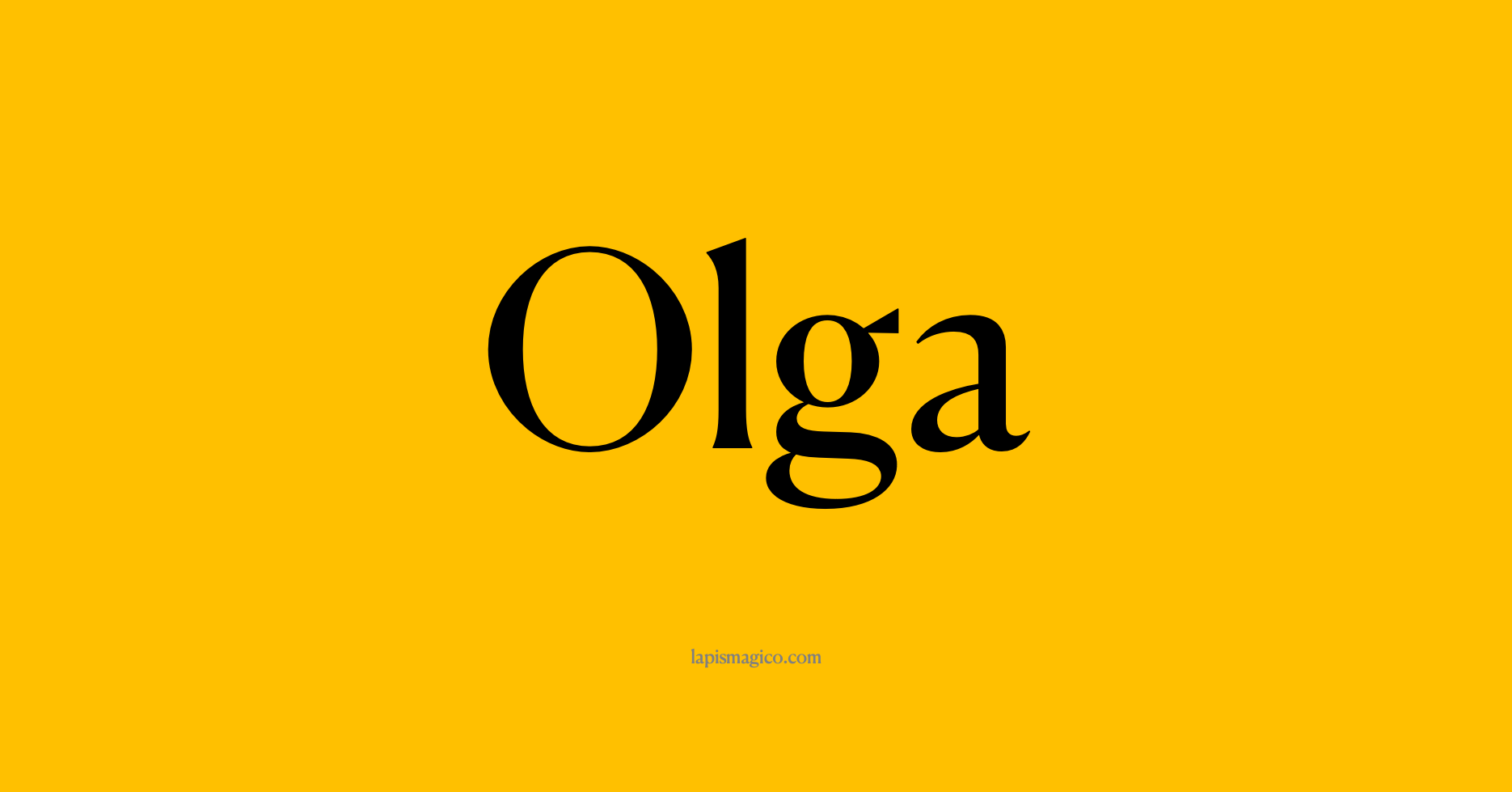 Nome Olga