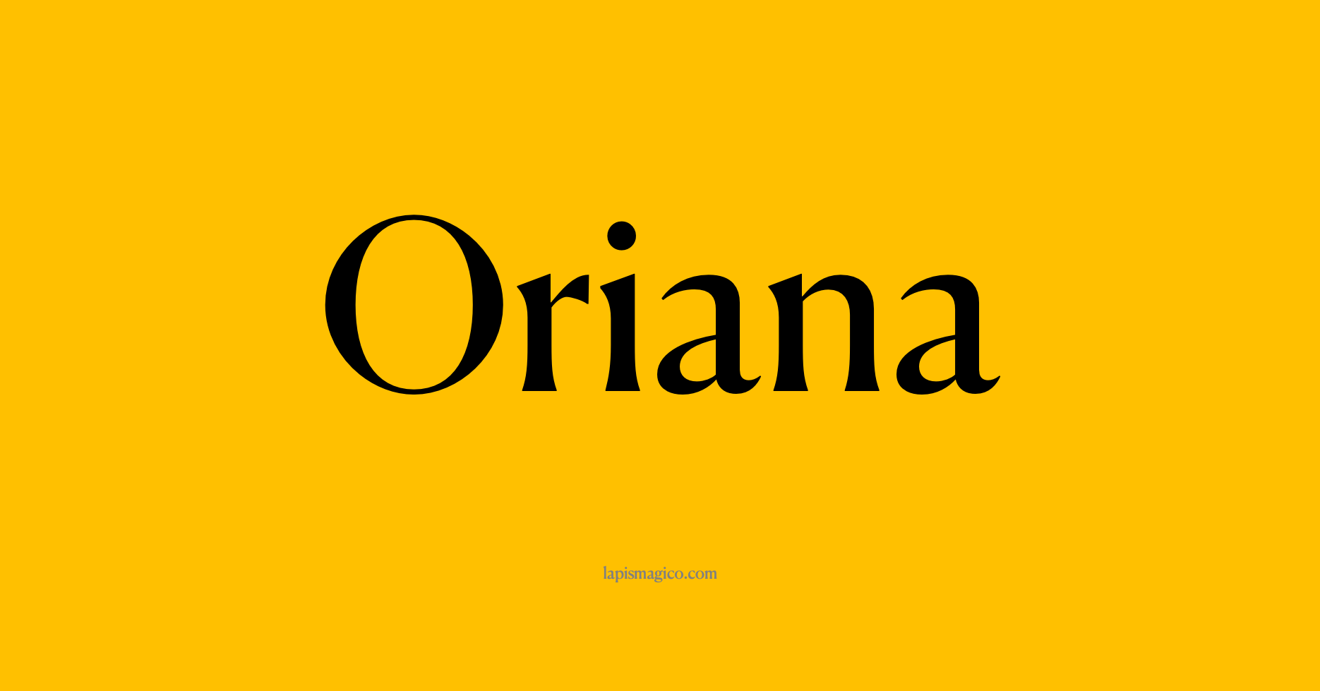 Nome Oriana
