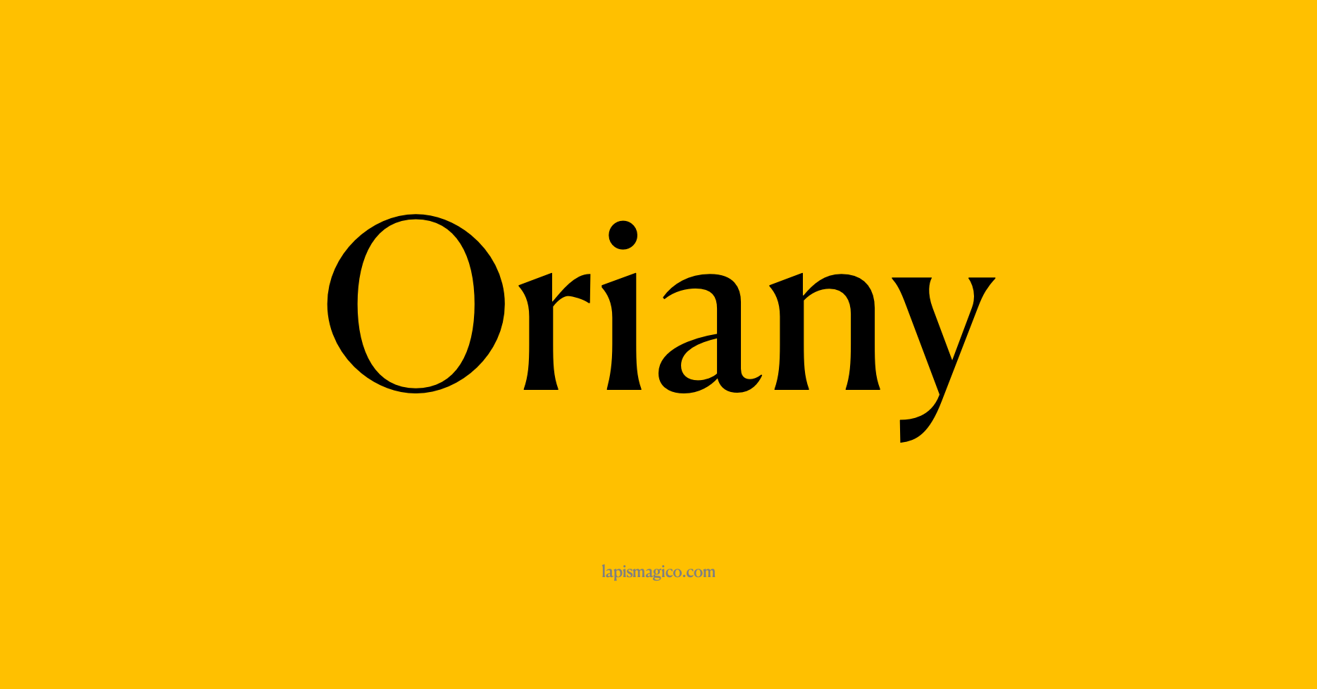 Nome Oriany