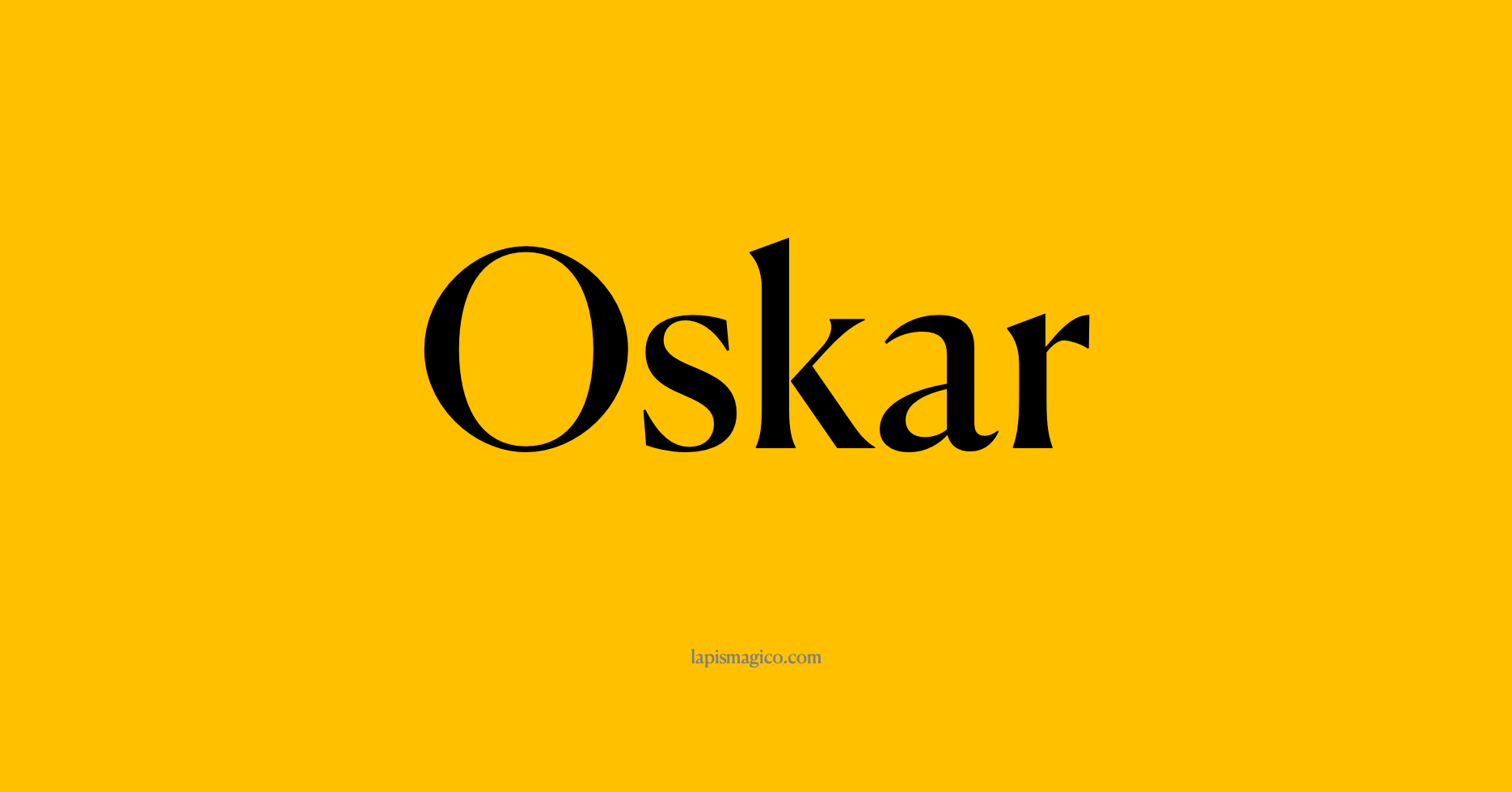 Nome Oskar