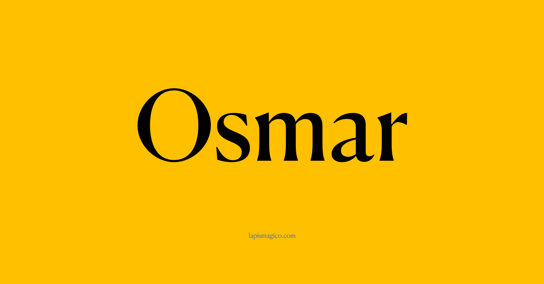 Nome Osmar
