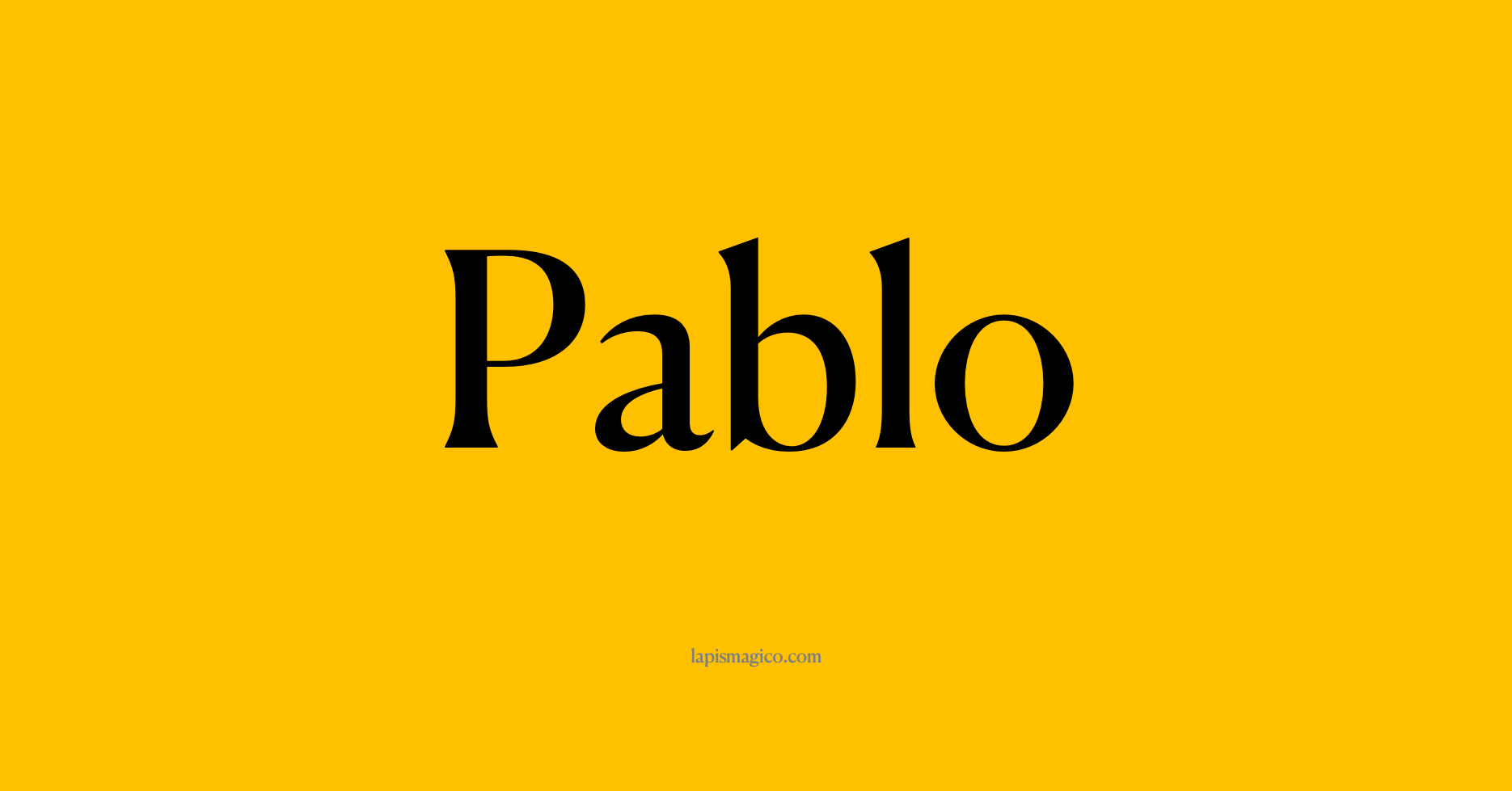 Nome Pablo