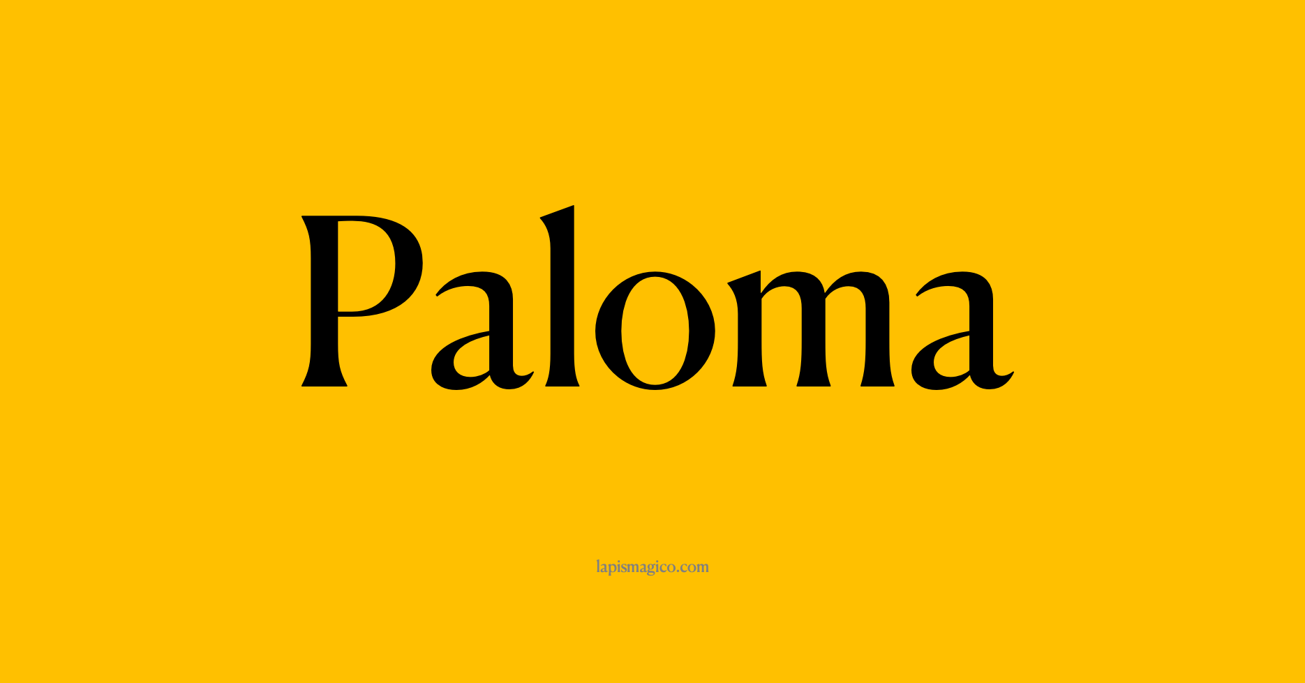 Nome Paloma