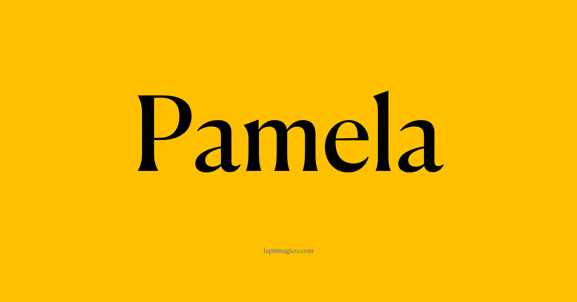 Nome Pamela