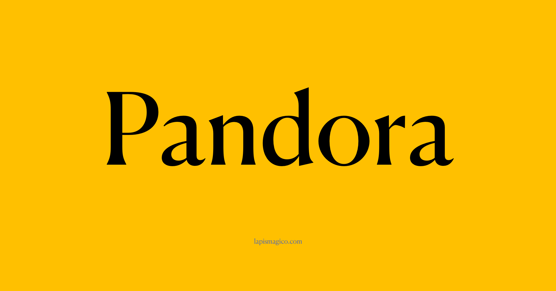 Nome Pandora