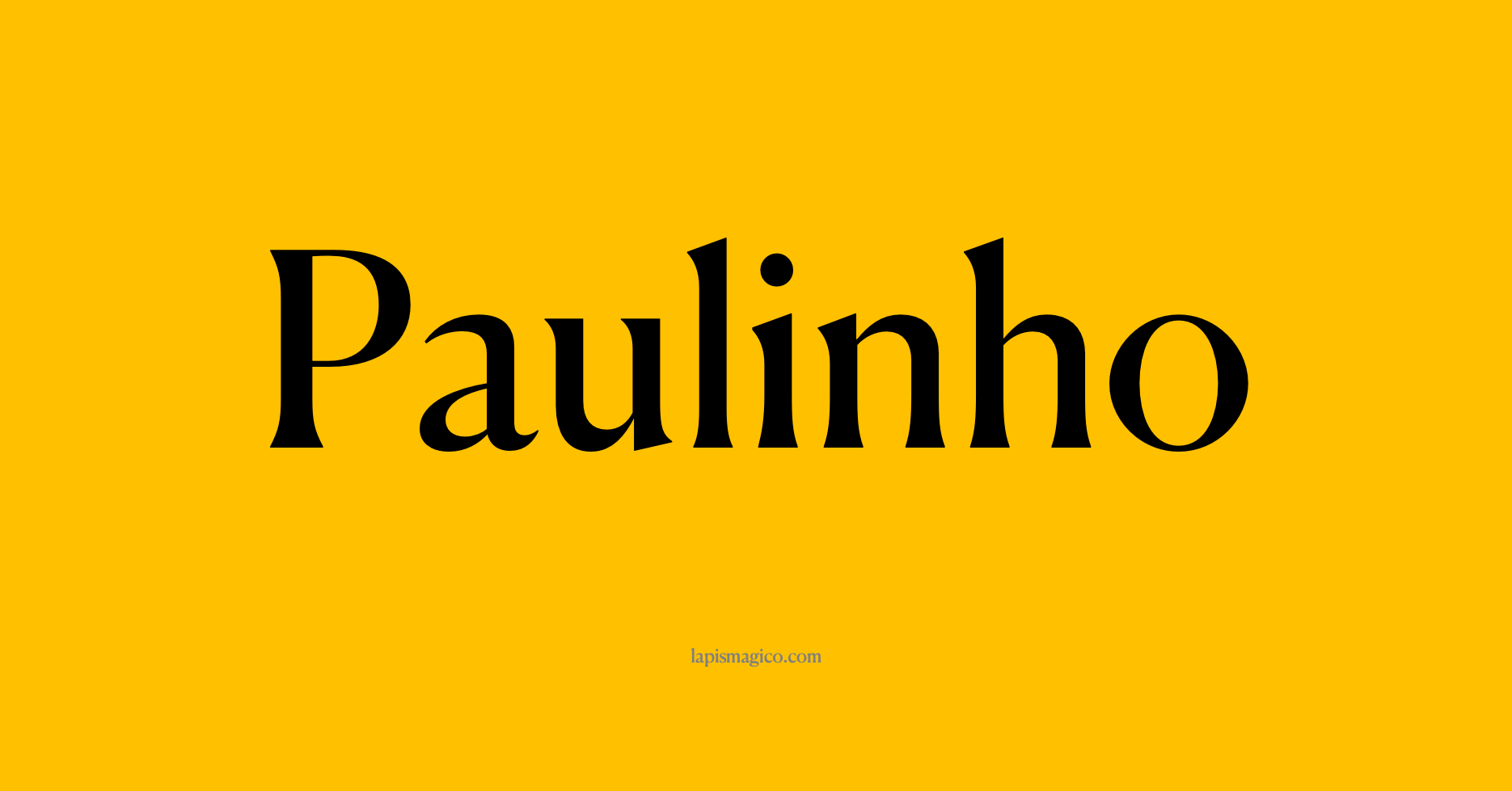 Nome Paulinho
