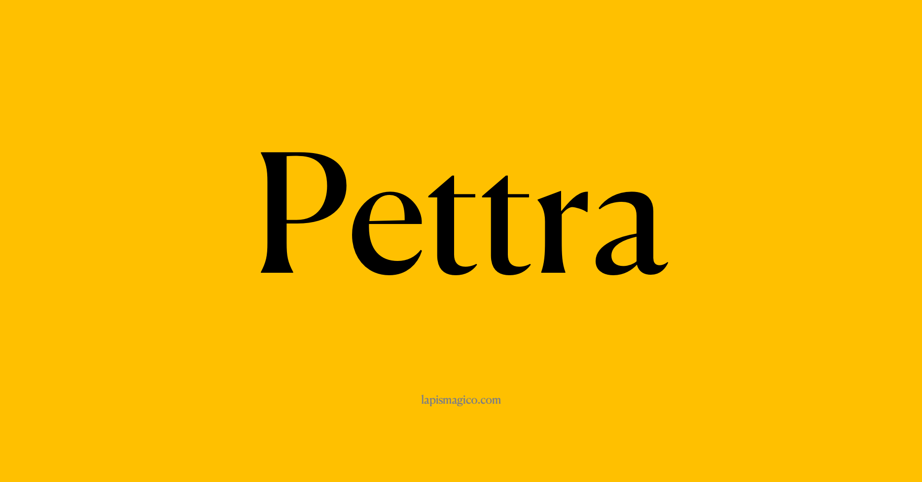 Nome Pettra
