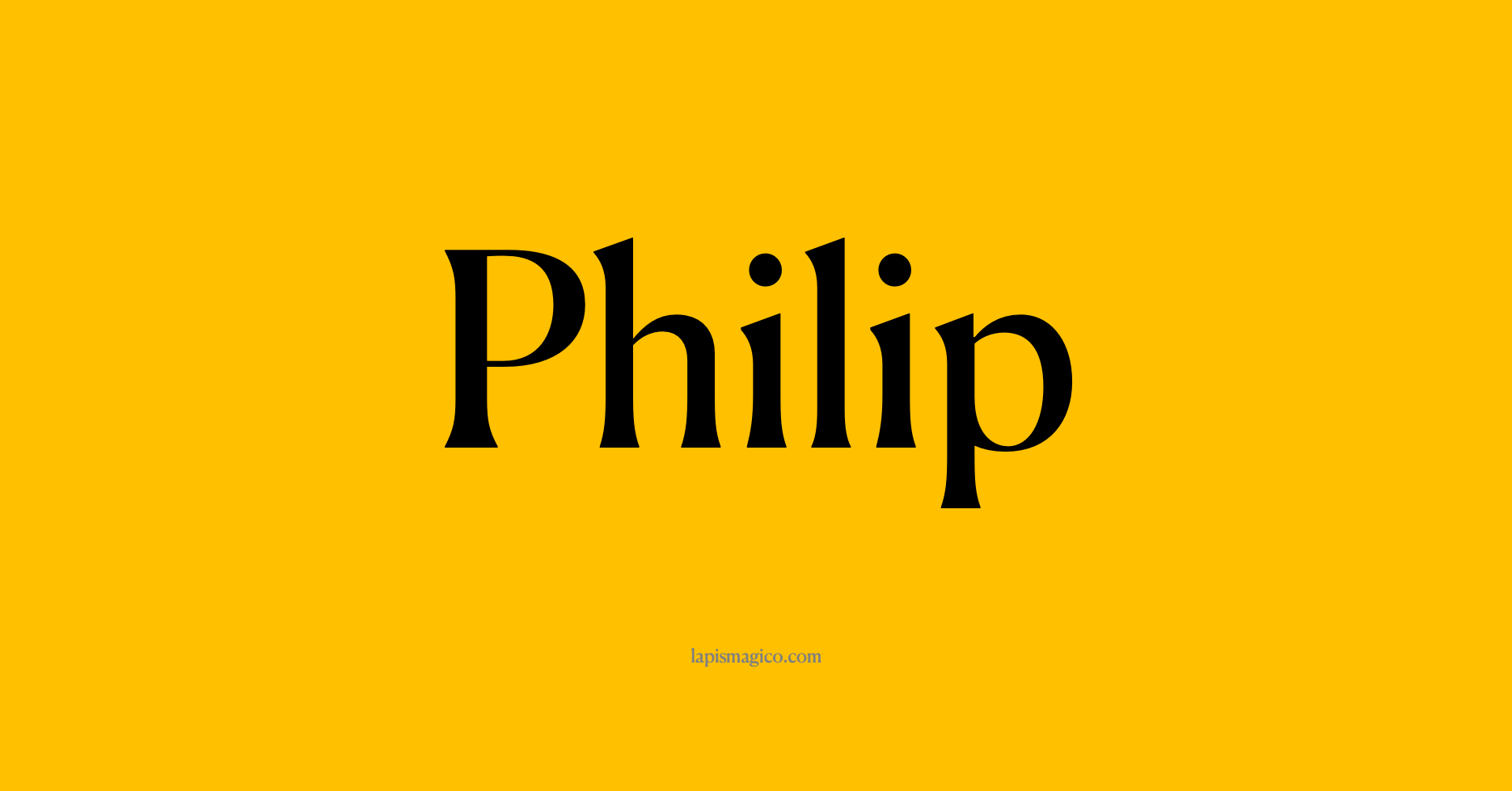 Nome Philip