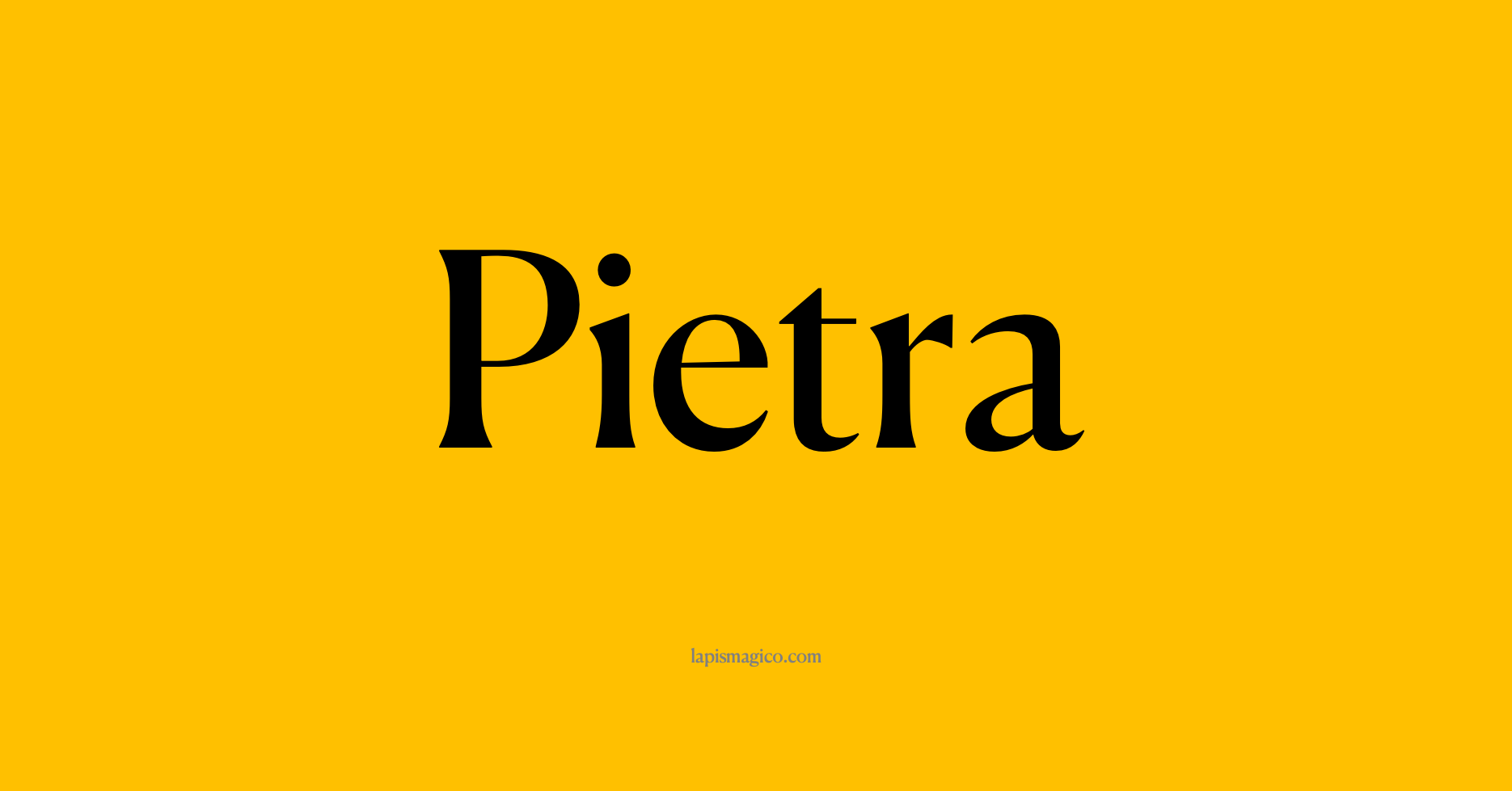 Nome Pietra