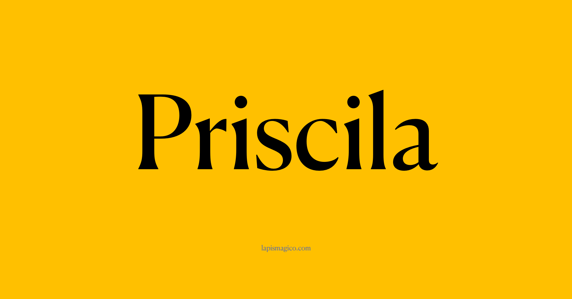 Nome Priscila