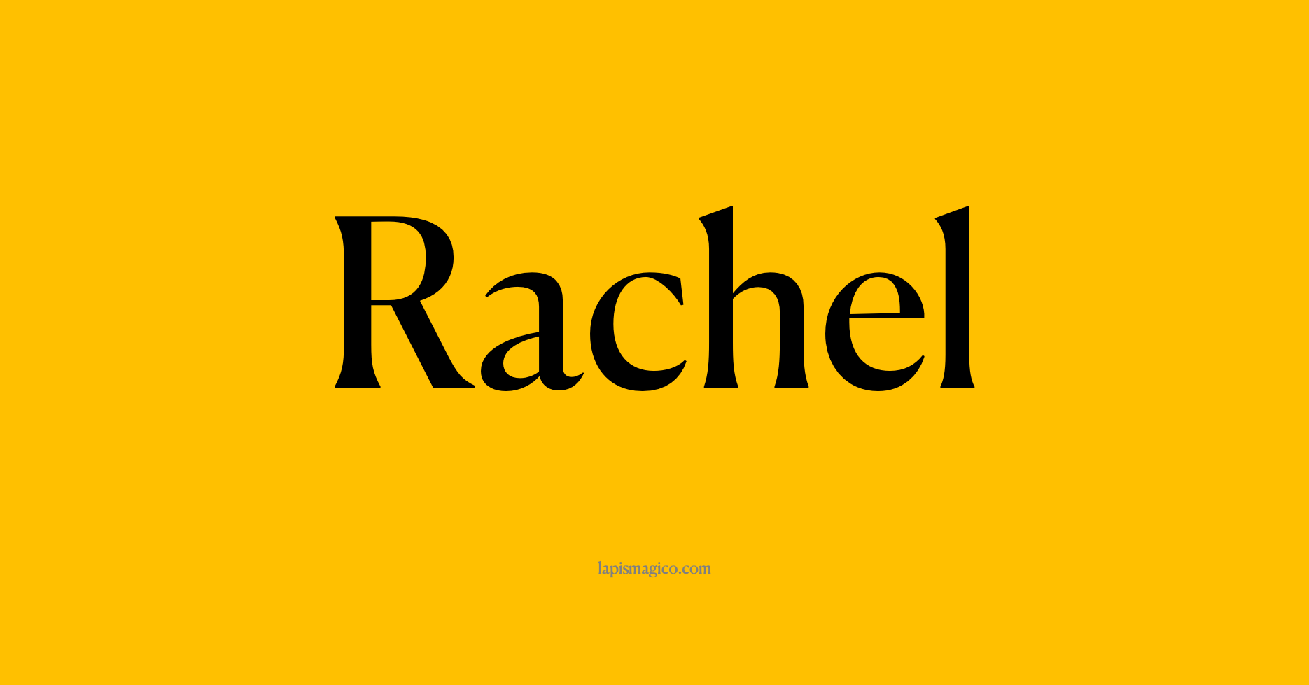 Nome Rachel