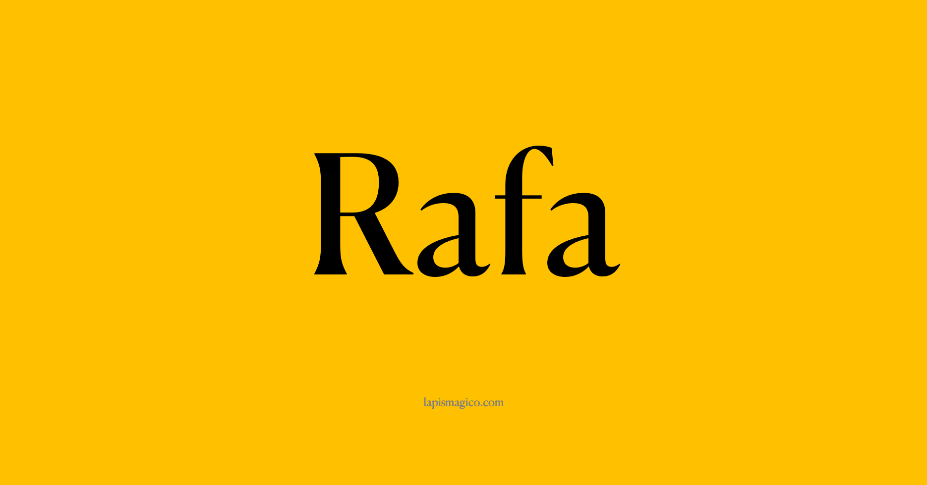 Nome Rafa