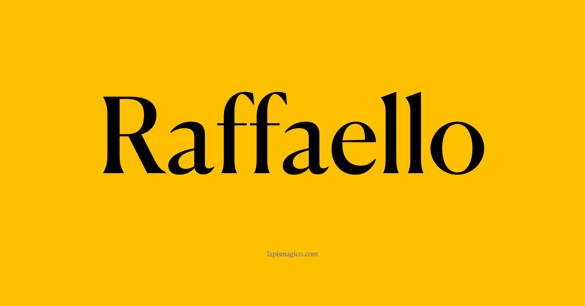 Nome Raffaello