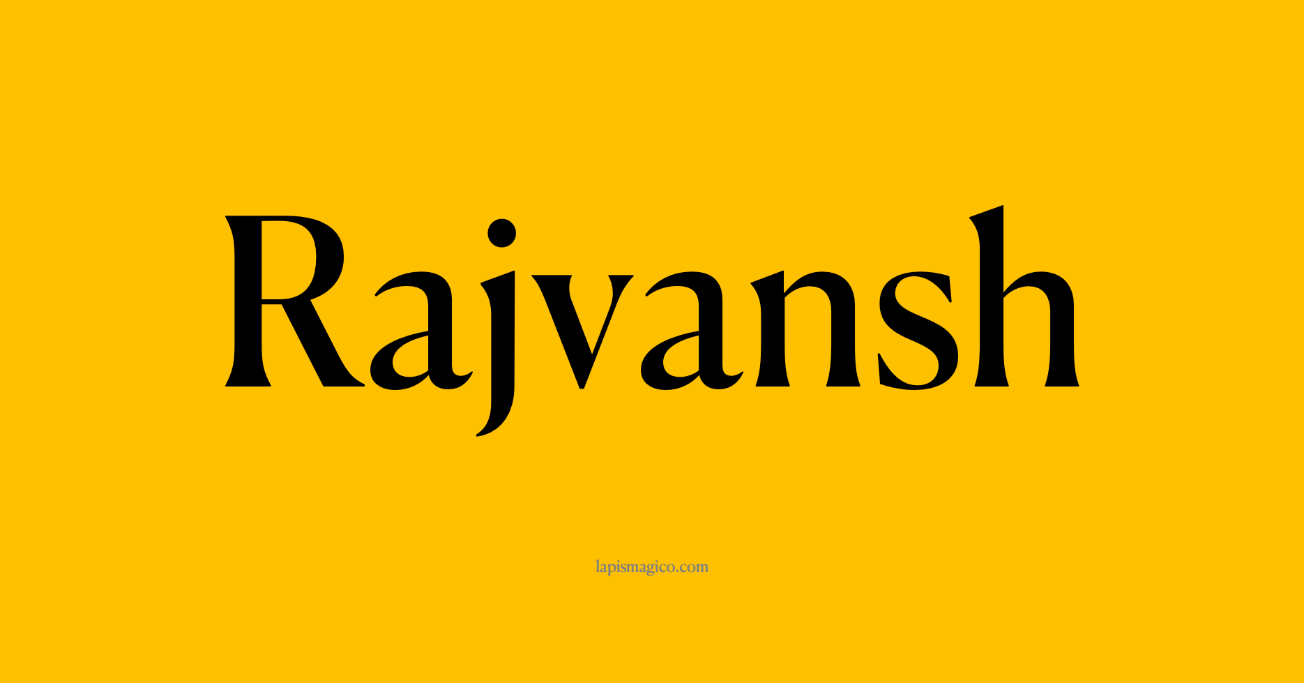 Nome Rajvansh