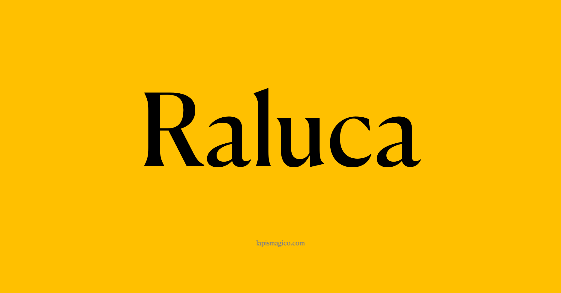 Nome Raluca