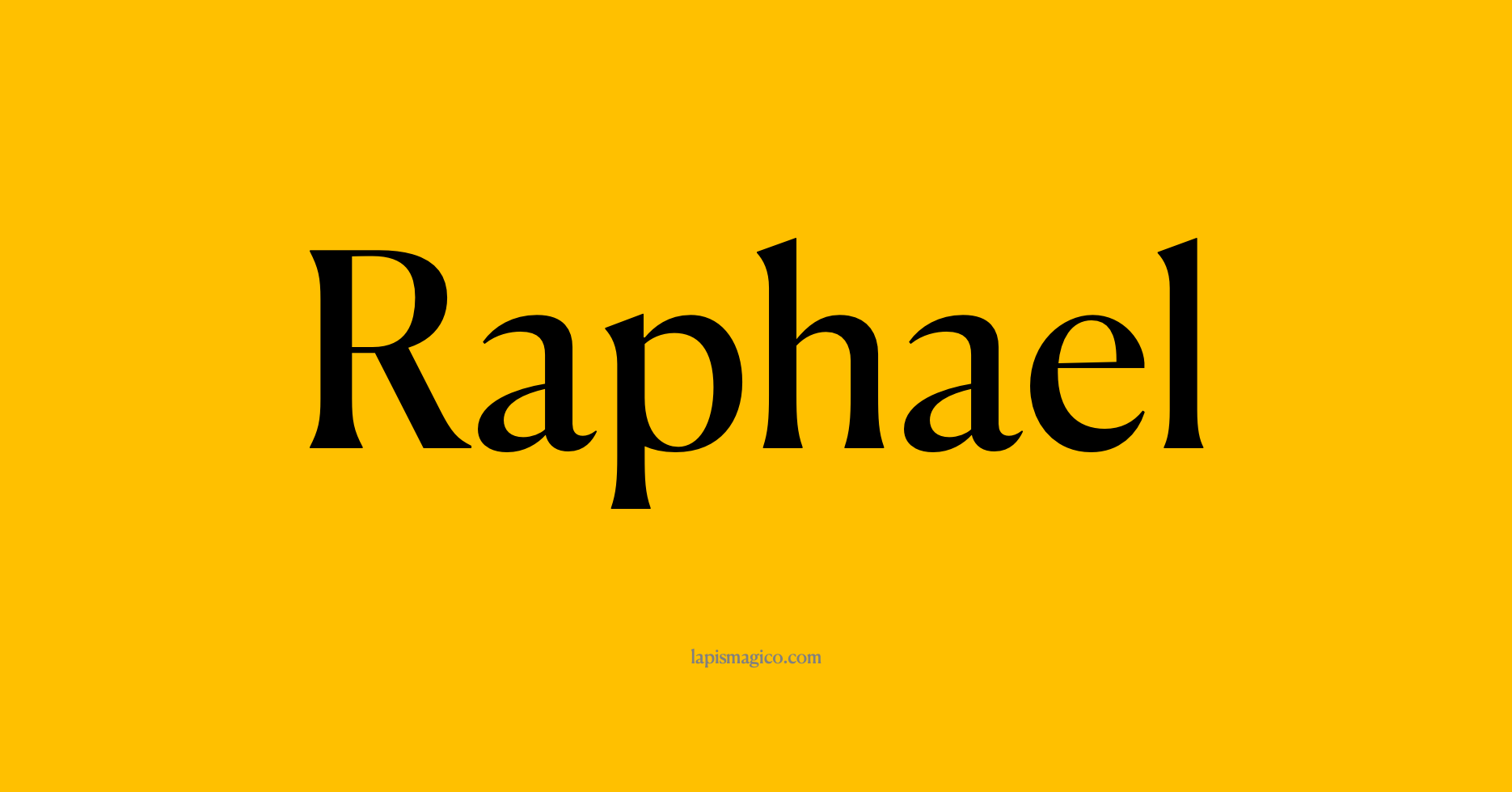 Nome Raphael